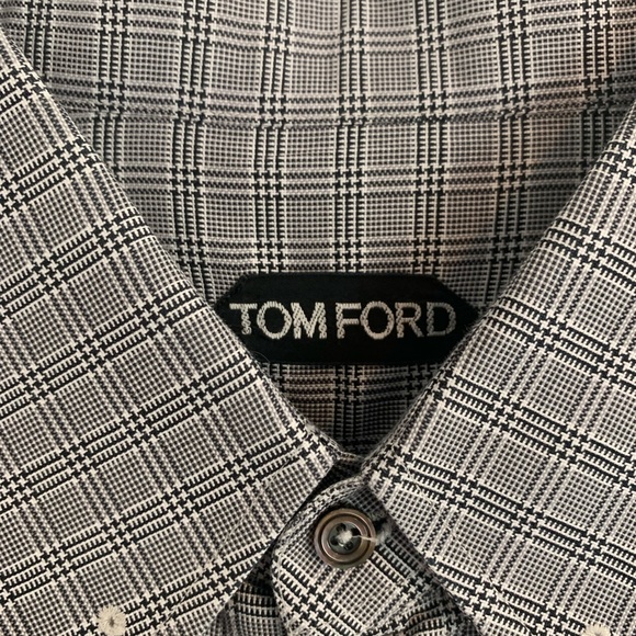 Tom Ford Shirts | Tom Ford Luxury Shirt With French Cuffs | Color: Black | Size: 16.5 | Designerbarn's Closet